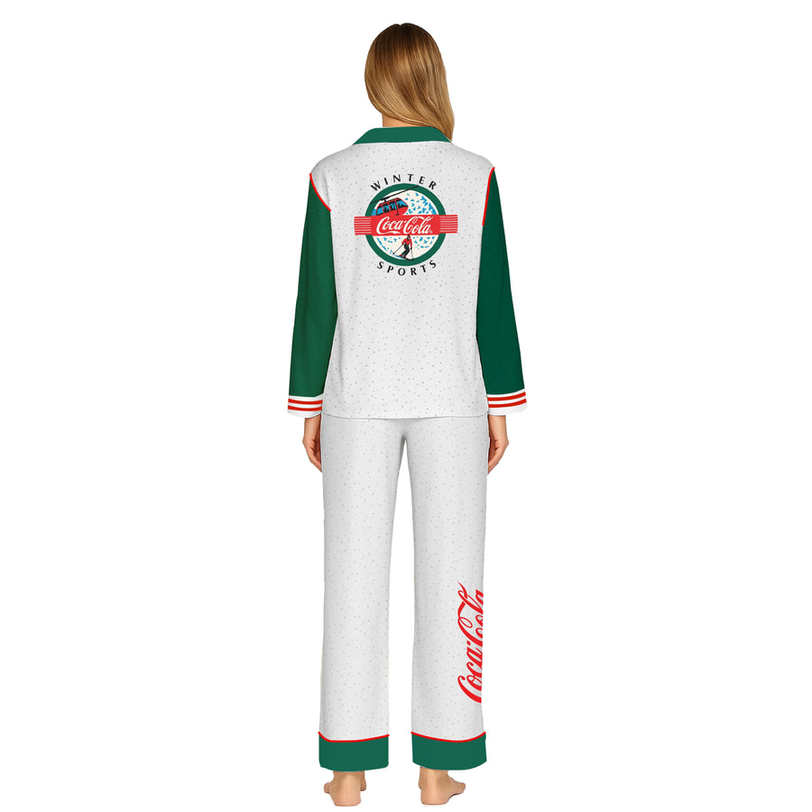 Coca Cola Winter Sports - Silky PJ Set - Multi