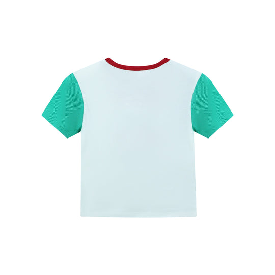 Coca Cola Winter Sports SMU - Baby Tee - White & Green - The Laundry Room