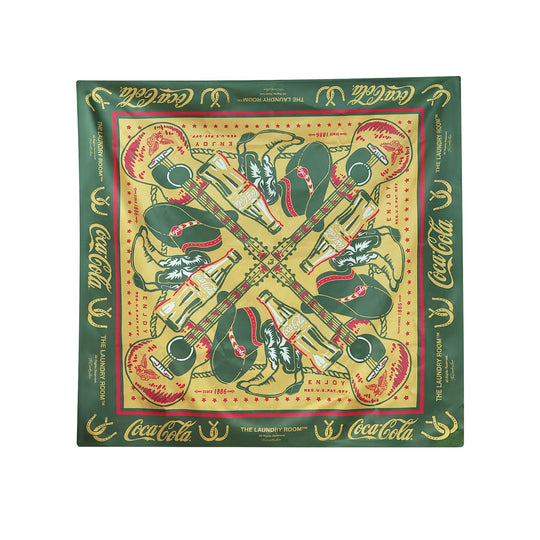 Coca Cola Country - Silky Bandana - Camel Gold - The Laundry Room