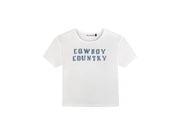 Cowboy Country Denim - Baby Tee - White - The Laundry Room