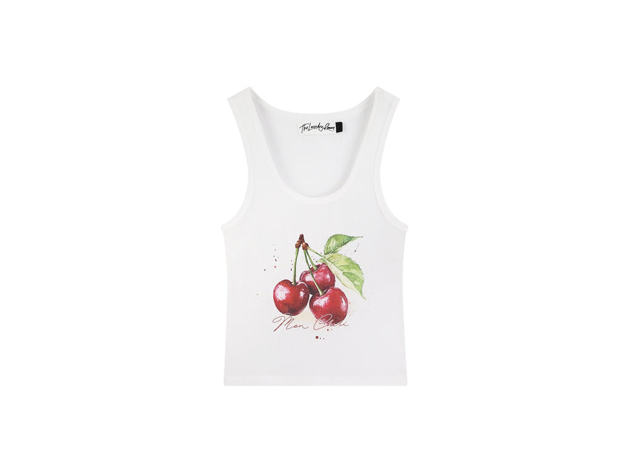 Mon Cheri SMU - Rib Tank - White - The Laundry Room