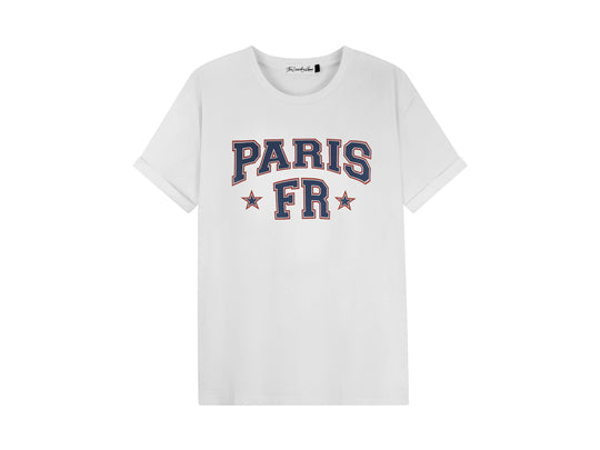 Paris FR - Oversized Tee - White - The Laundry Room