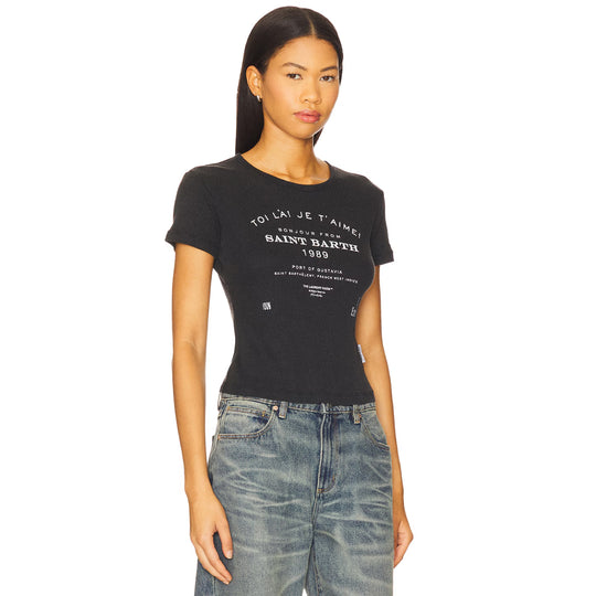 Saint Barth 89 - Baby Tee - Black Snow - The Laundry Room