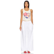 We Want Coke  - Rib Tank - White & Tan Stripe - The Laundry Room