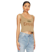 Tequila - Boxy Tank - Camel Gold - The Laundry Room