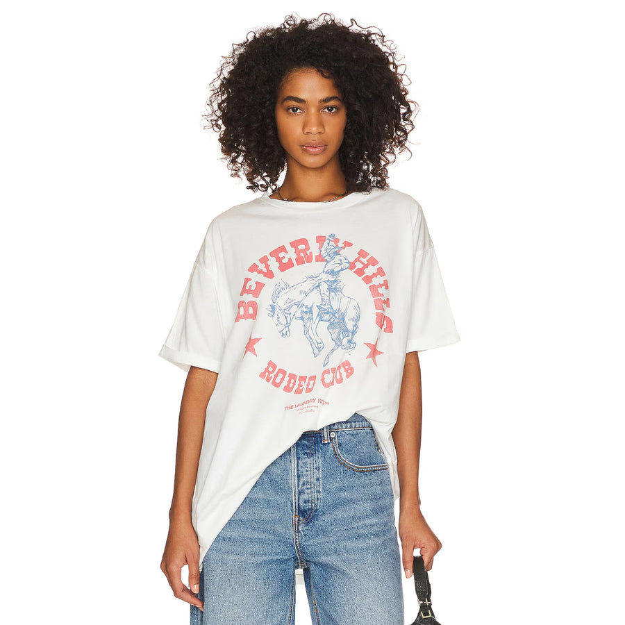 Beverly Hills Rodeo Club - Oversized Tee - White - The Laundry Room