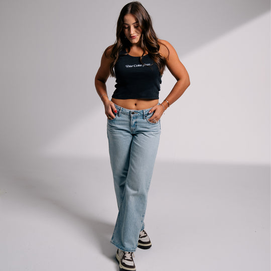 Diet Coke Please - Rib Tank - Black Snow