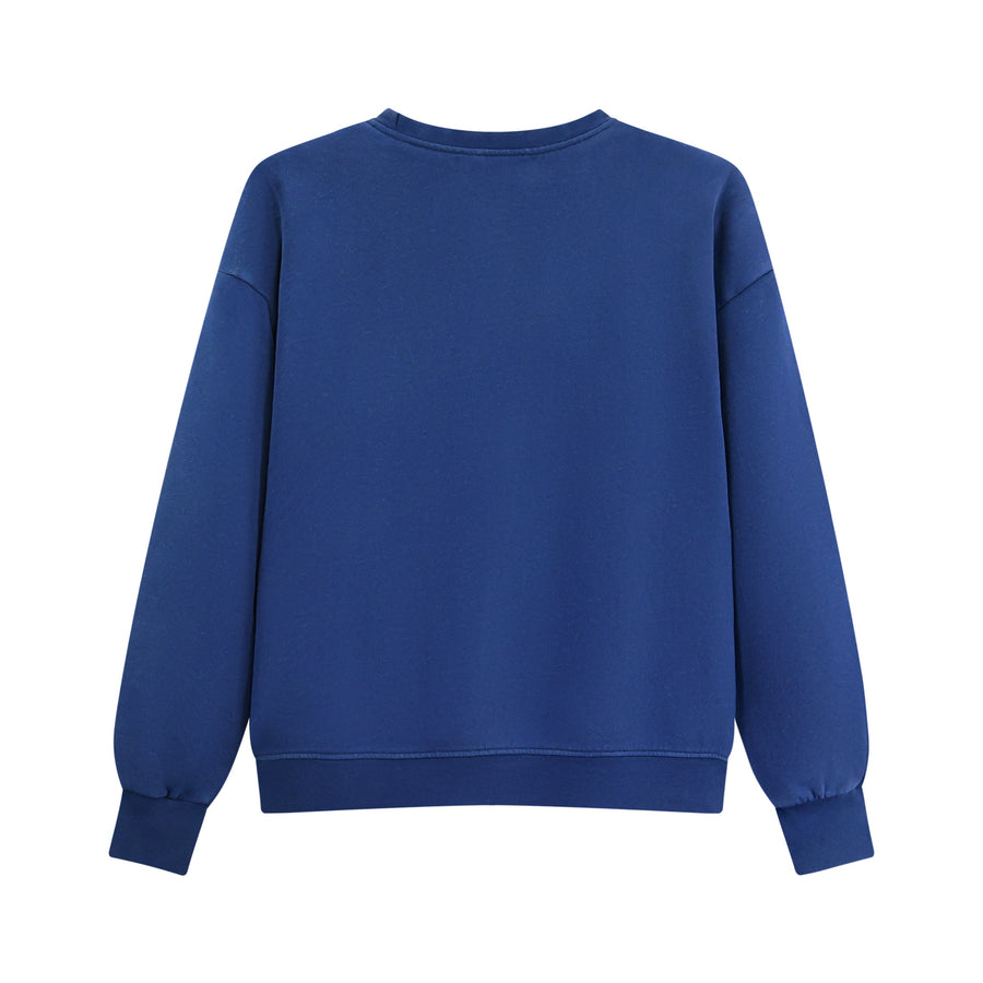 Essentials - Classic Crewneck Sweater - Navy Snow - The Laundry Room
