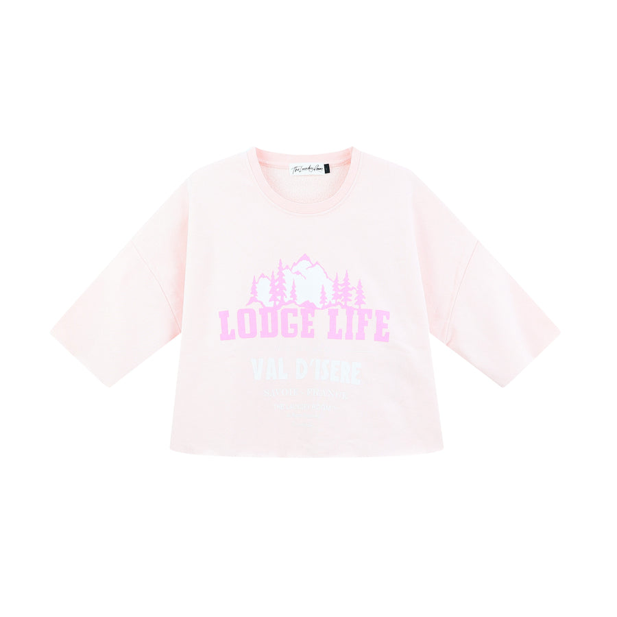 Lodge Life Savoie France - Crop Jumper - Blush Pink - The Laundry Room