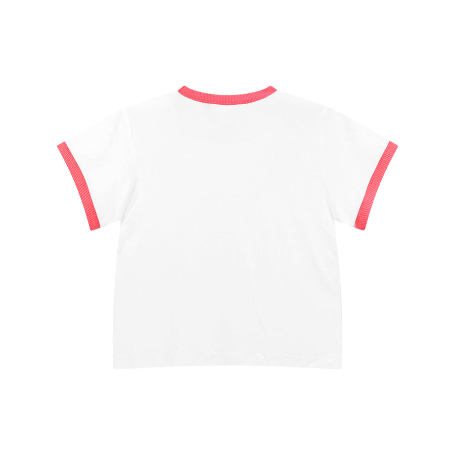 Saint Tropez Fish - Perfect Ringer Tee - White & Red - The Laundry Room
