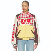 Cowboy Country Grown Wild Berries - Racing Jacket - Red Gingham - The Laundry Room