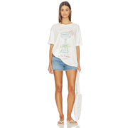 Strawberry Champagne - Oversized Tee - White - The Laundry Room