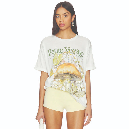 Petite Voyage - Oversized Tee - White - The Laundry Room
