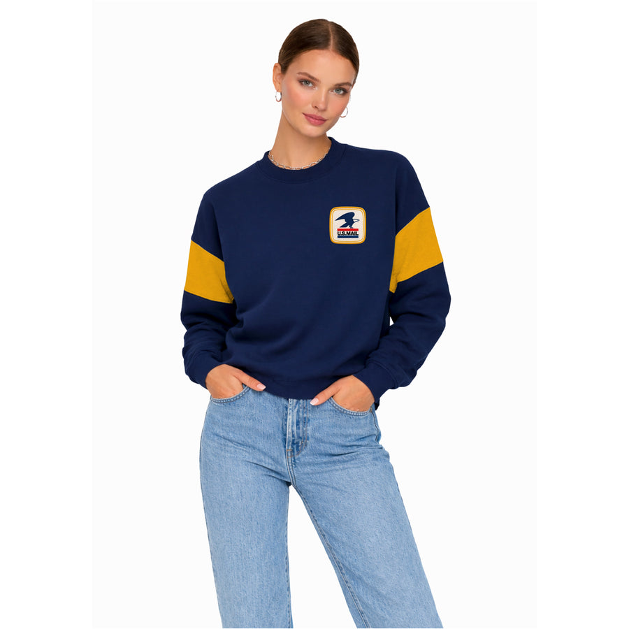 USPS Badge - Sports Club Sweatshirt - Navy Snow