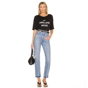 Airplane Mode - Oversized Tee - Black - The Laundry Room