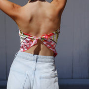 Cowboy Country Grown Wild Berries - Silky Bandana - Red Gingham - The Laundry Room