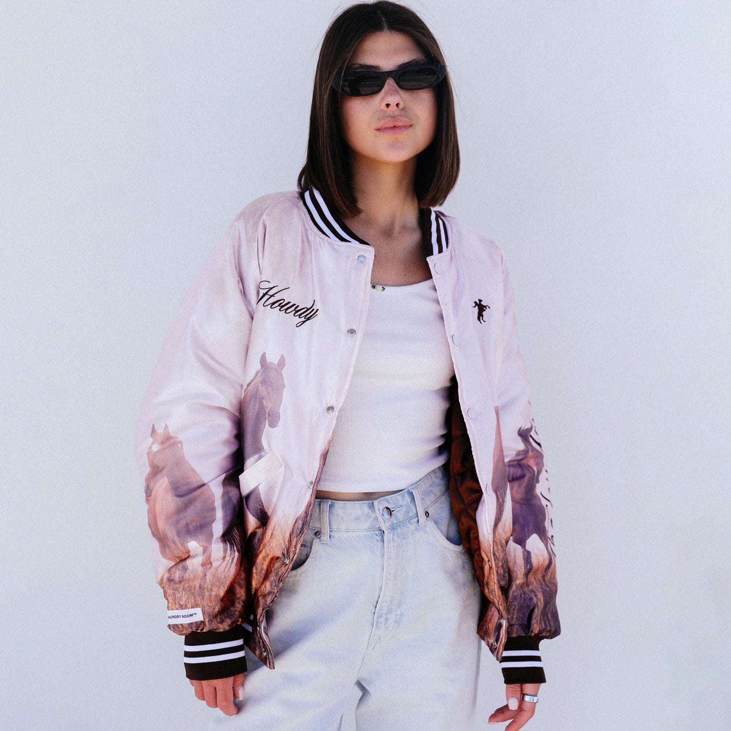 Ranch Life - Stadium Jacket - Brown - The Laundry Room