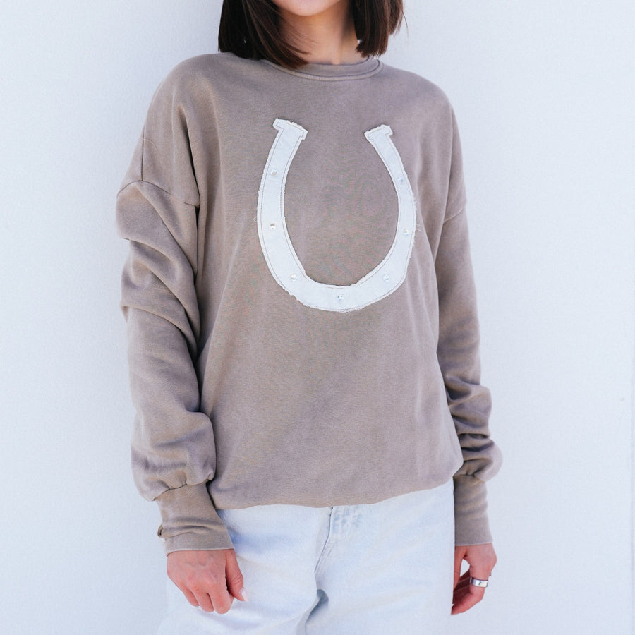 Horseshoe Patchwork - Jump Jumper - Camel Gold - The Laundry Room