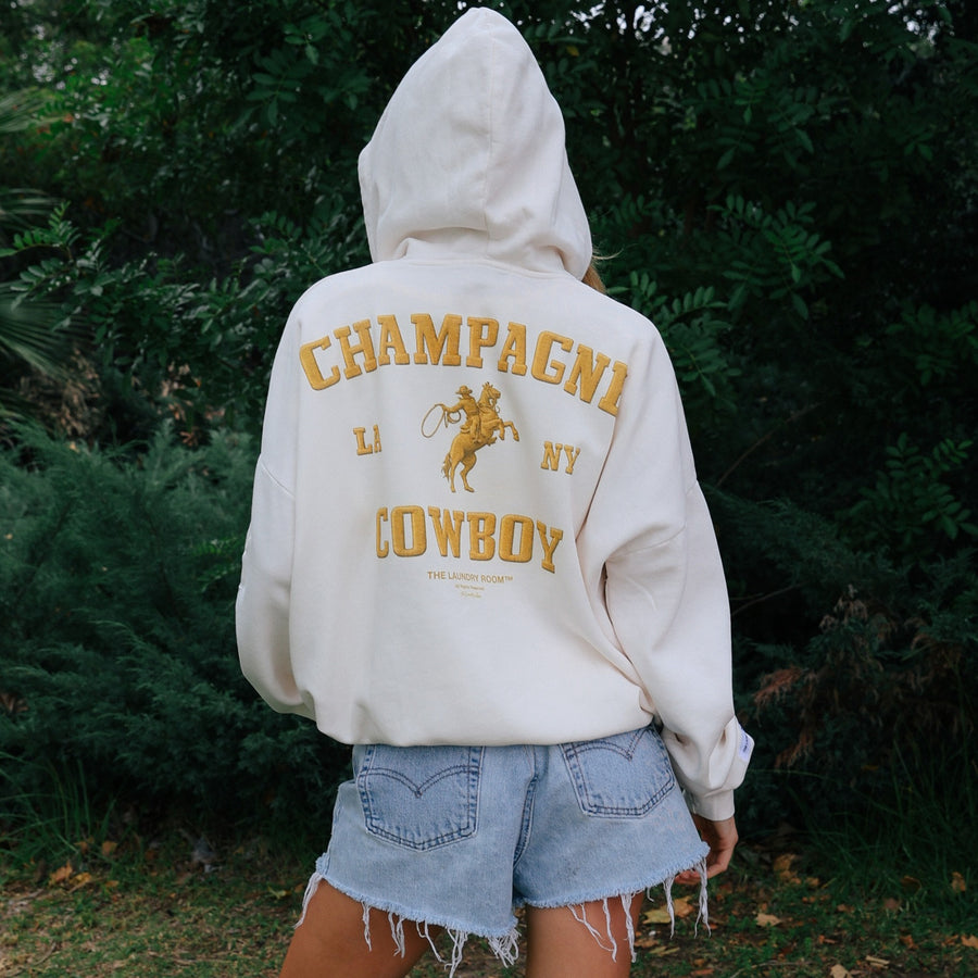 Champagne Cowboy - Hideout Hoodie - Bone
