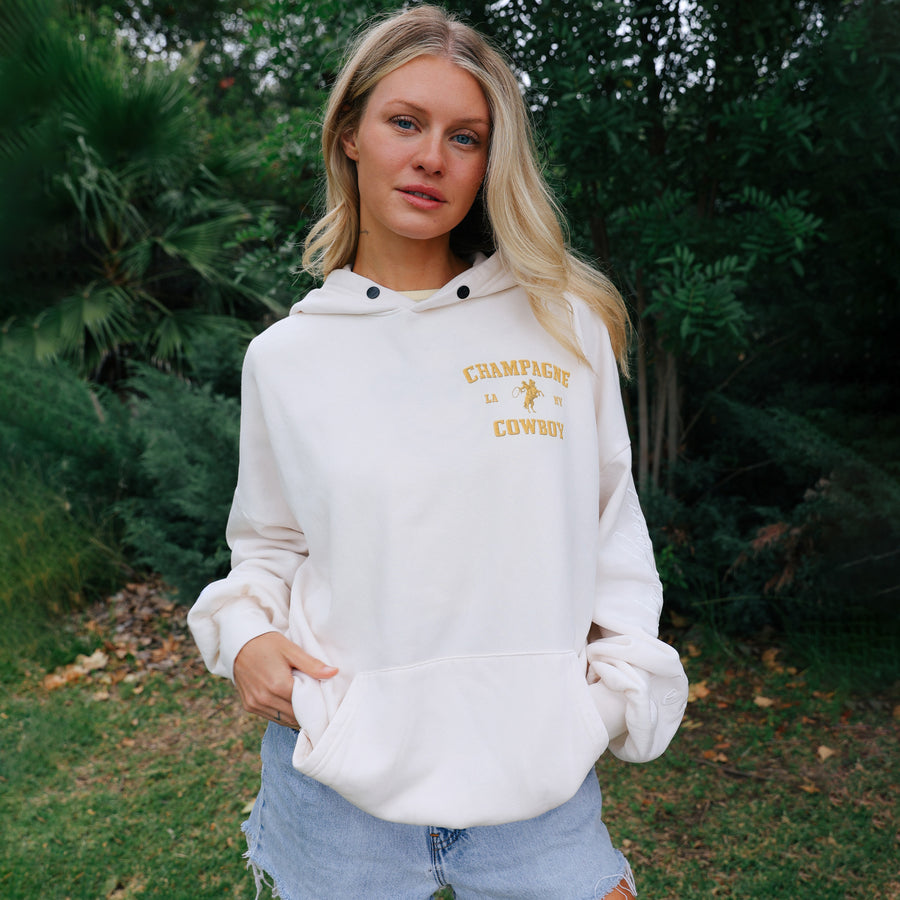 Champagne Cowboy - Hideout Hoodie - Bone