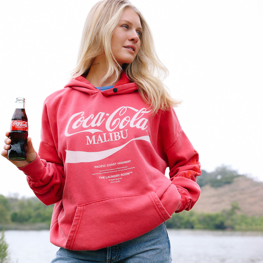 Coca-Cola Malibu - Hideout Hoodie - Vintage Red