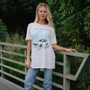 King Of Speed America Racing - Oversized Tee - Pebble Heather