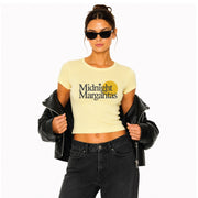 Midnight Margaritas - Baby Tee - Vintage Yellow