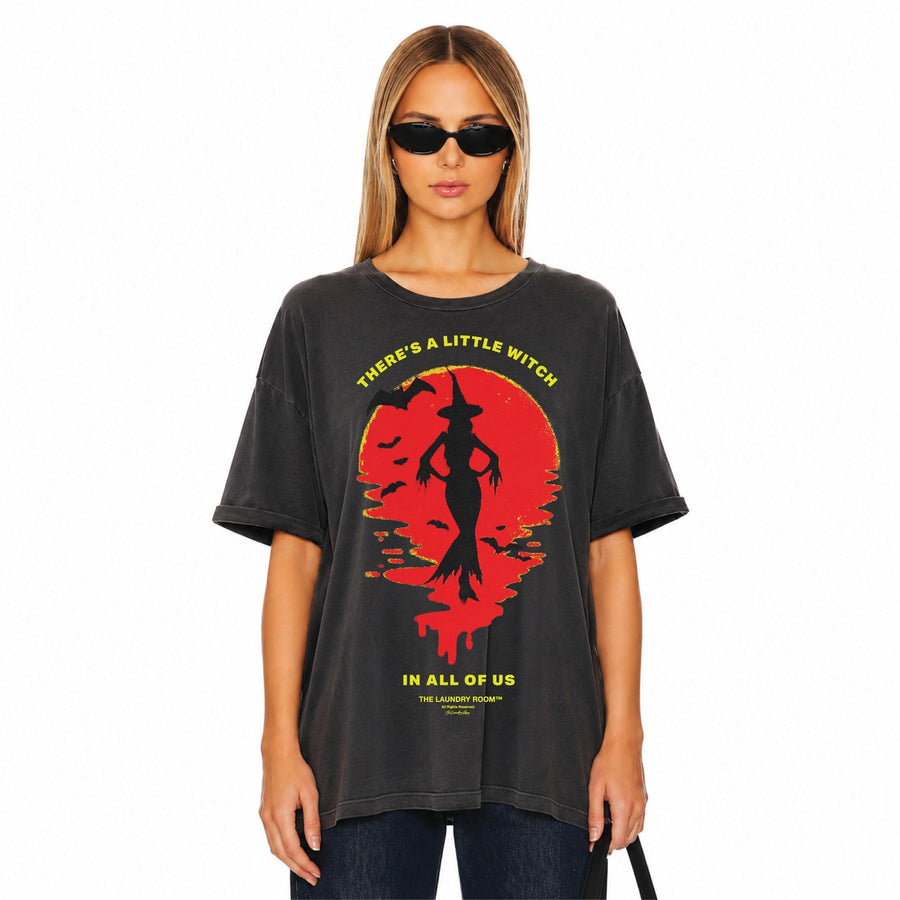 Witch Within - Oversized Tee - Black Snow