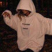 It's Giving Ghost - Hideout Hoodie - Bone