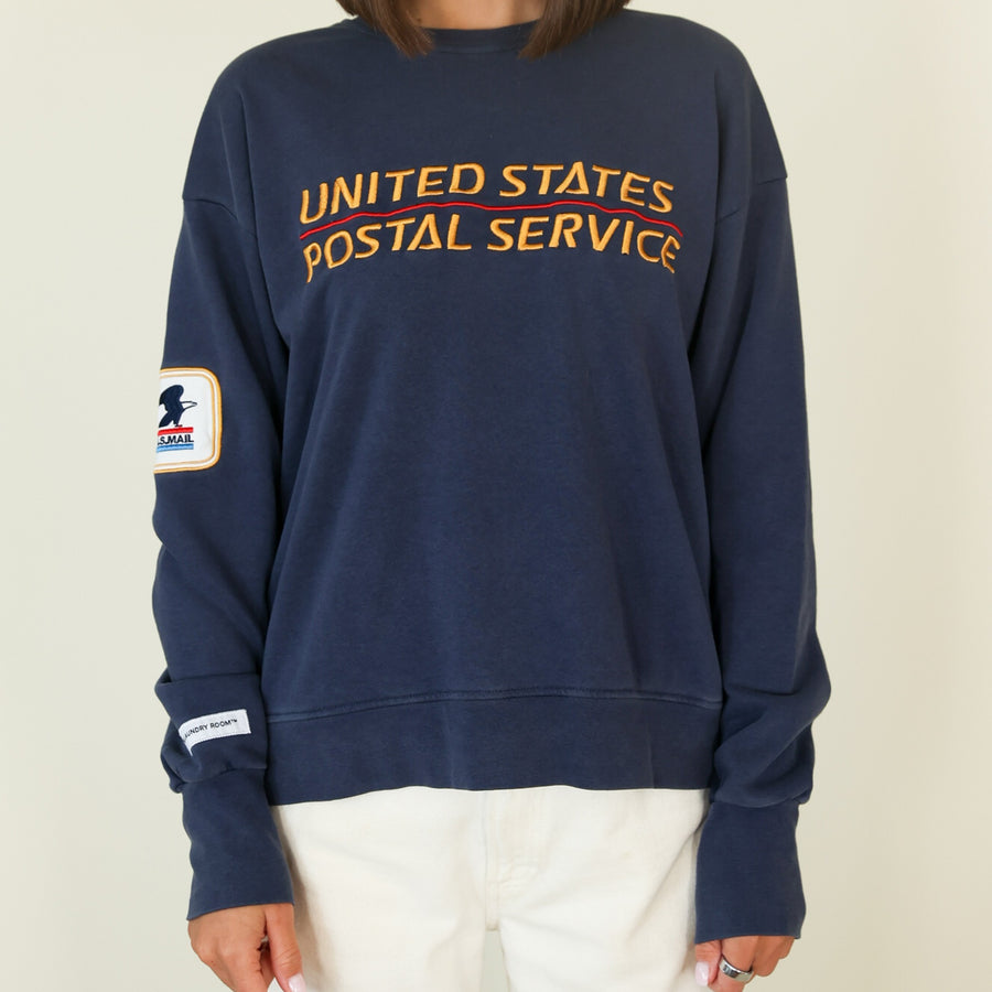 USPS Heritage - Classic Crewneck Sweater - Navy Snow