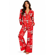 Ain't Loyal - Silky PJ Set - Red