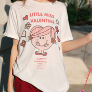 Little Miss Valentine - Oversized Tee - White - The Laundry Room